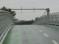 Fahrradbrücke der Freiheit - Blick nach Schloss Hof