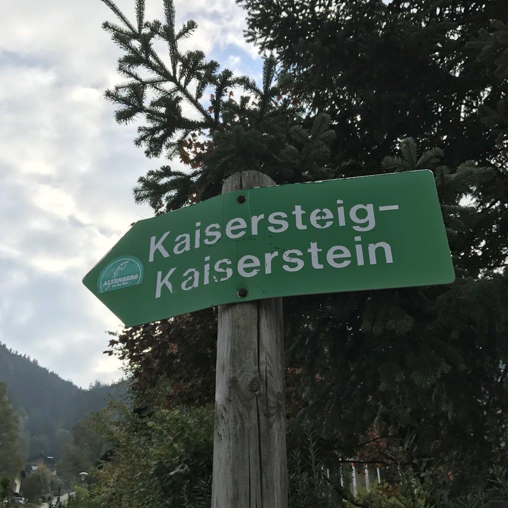 Wegweiser Kaisersteig