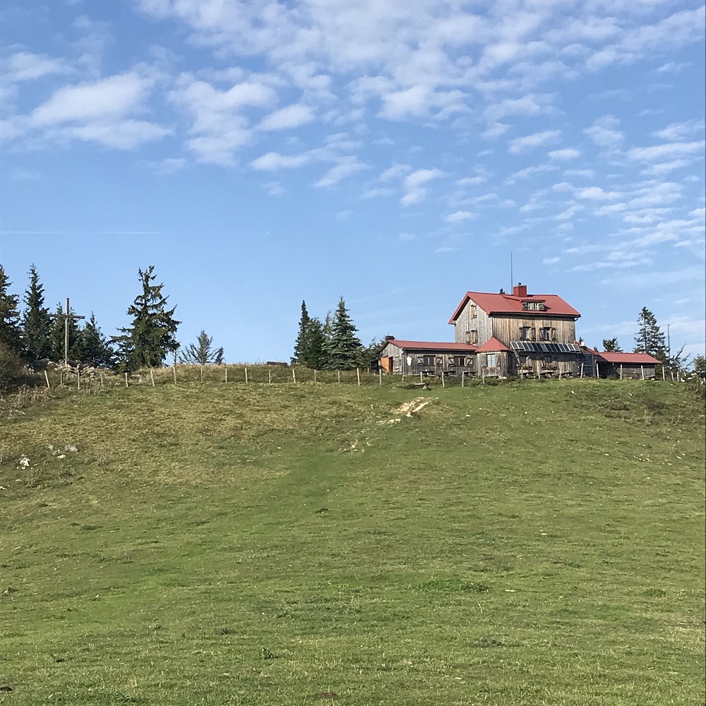 Julius Seitner-Hütte am Gipfel des Eisensteins