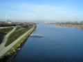 Blick donauaufwärts auf die Donauinsel