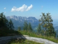 Abstieg mit Blick auf den Untersberg
